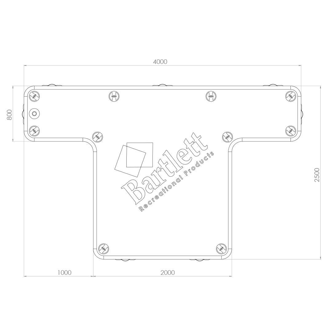 4M X 2.5M Jetski 'T' Inflatable Pontoon