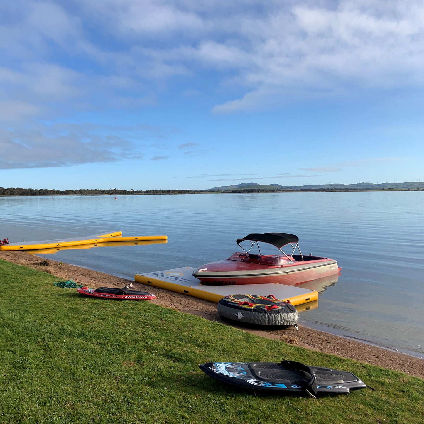 V Deck Pontoon Bartlett Recreational Inflatable Pontoon Skadr Dock Jetty Australia Gilflite Spitfire
