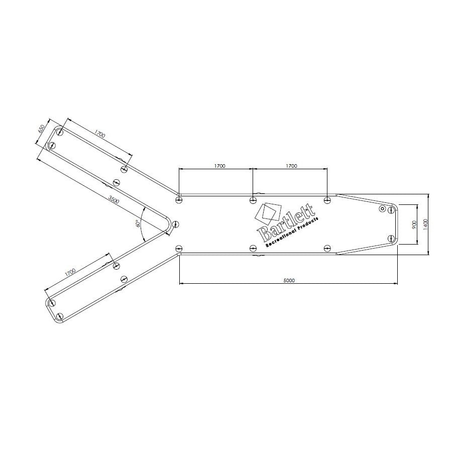 8.5M 'Y' Inflatable Pontoon