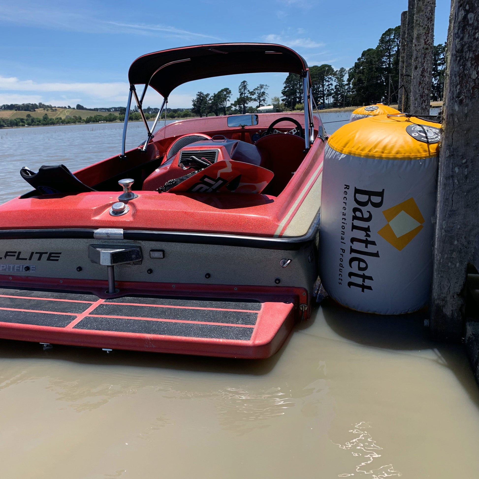 0.6M (2FT) Bartlett Recreational Products Australia Inflatable Boat Fender Ski Boat Big Bumper Boat Raft Up Jet Ski Tinny Yacht Jetty Dock Fender
