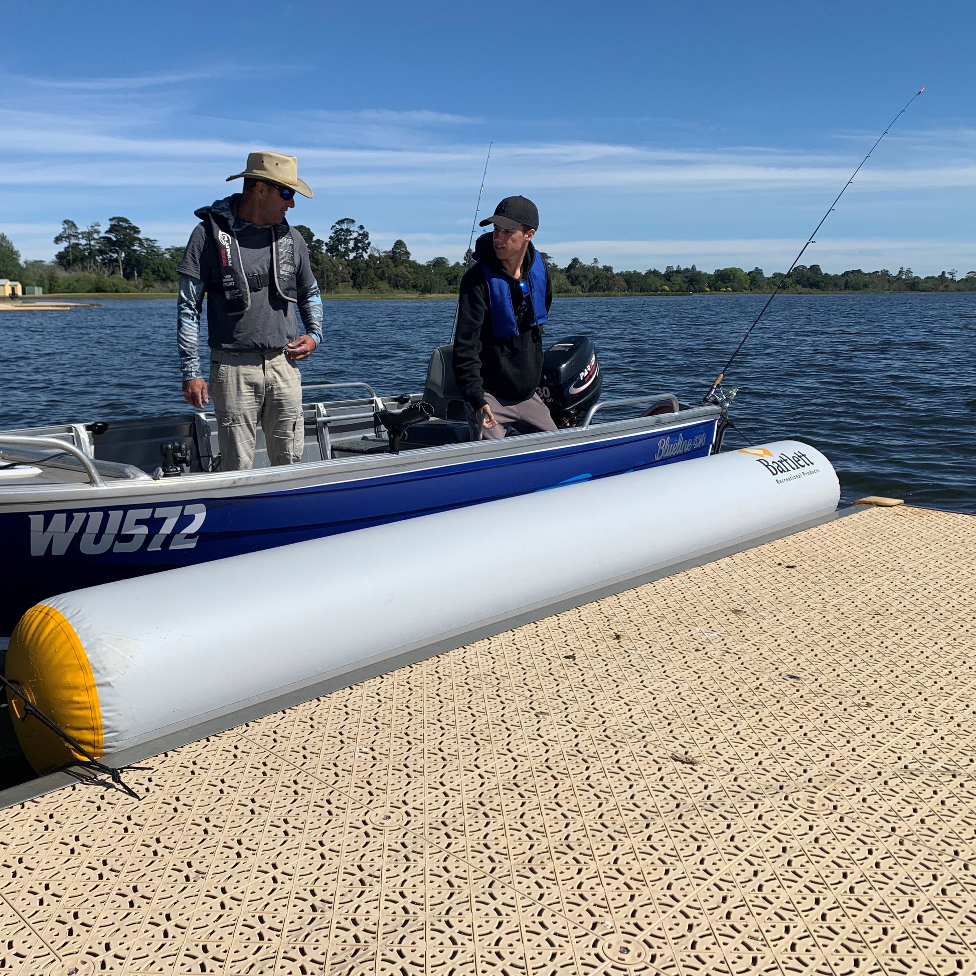 3.6M (12FT) Bartlett Recreational Products Australia Inflatable Boat Fender Ski Boat Big Bumper Boat Raft Up Jet Ski Tinny Yacht Jetty Dock Fender