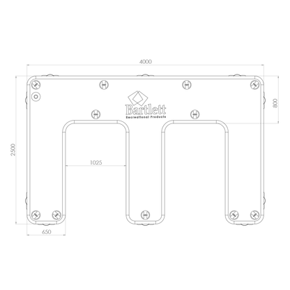 4M X 2.5M Jetski 'E' Inflatable Pontoon